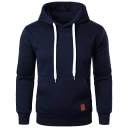 Mens Casual Hooded Collar Drawstring Hoodies Sweatshirts Long Sleeve Shirts Outdoor Streetwear Solid Color Lightweight Pullover