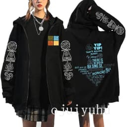 Avatar The Last Airbender Zip Up Hoodies Appa Yip Harajuku Print Zippper Jackets Sweatshirt Fashion Mange Vintage Y2k Streetwear