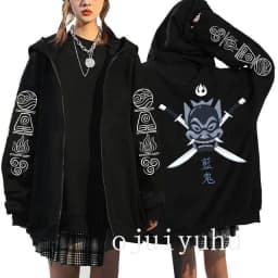 Avatar The Last Airbender Zip Up Hoodies Appa Yip Harajuku Print Zippper Jackets Sweatshirt Fashion Mange Vintage Y2k Streetwear
