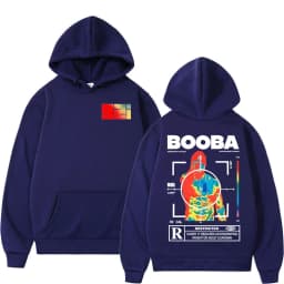 France Rapper BOOBA B2O Tour 2025 Hoodies Men's Retro Style Hip Hop Long Sleeves Hooded Sweatshirts Clothing Oversized Pullover