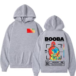 France Rapper BOOBA B2O Tour 2025 Hoodies Men's Retro Style Hip Hop Long Sleeves Hooded Sweatshirts Clothing Oversized Pullover