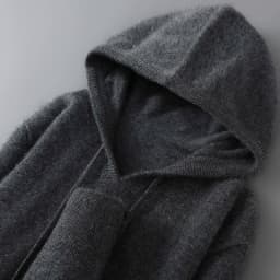 DjzDsm Autumn Winter Men's Sweater 100% Merino Wool Thick Hooded Pullover Soft Knitwear Casual Comfort Wool Clothing Tops