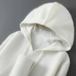 DjzDsm Autumn Winter Men's Sweater 100% Merino Wool Thick Hooded Pullover Soft Knitwear Casual Comfort Wool Clothing Tops
