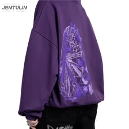 Streetwear Men Ghost wheel Zipper Hoodie Phantasmagoria Graphic Zip Hooded Pullover Sweatshirt Hip Hop Jacket Y2K Clothing Tops