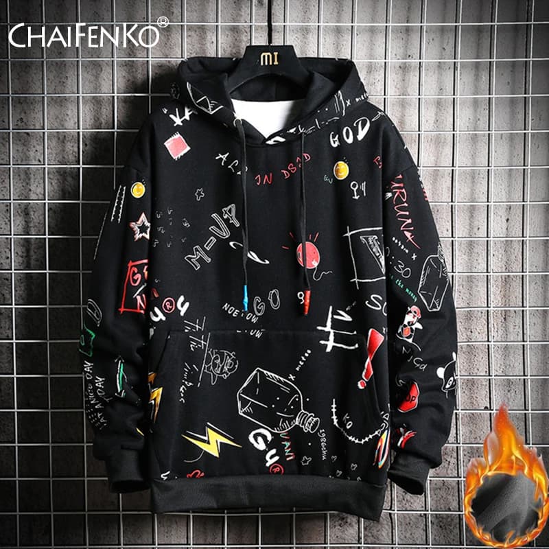 CHAIFENKO Hip Hop Hoodies Men New Autumn Fashion Skateboards Casual Sweatshirt Male Japanese Harajuku Streetwear Men Hoodie