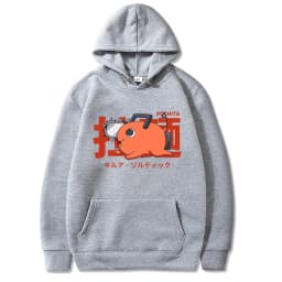 Japan Anime Pochita Chainsaw Man Hoodies Men Women Long Sleeve Pullover Hoody Spring Fleece Comfortable Hooded Sweatshirts