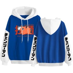 Japan Anime Pochita Chainsaw Man Hoodies Men Women Long Sleeve Pullover Hoody Spring Fleece Comfortable Hooded Sweatshirts
