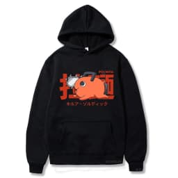 Japan Anime Pochita Chainsaw Man Hoodies Men Women Long Sleeve Pullover Hoody Spring Fleece Comfortable Hooded Sweatshirts