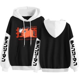 Japan Anime Pochita Chainsaw Man Hoodies Men Women Long Sleeve Pullover Hoody Spring Fleece Comfortable Hooded Sweatshirts
