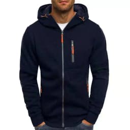 Men Sweatshirts Casual Autumn Male Zip Up Long Sleeve Hoodie Cardigan Coats BSD-ZW67