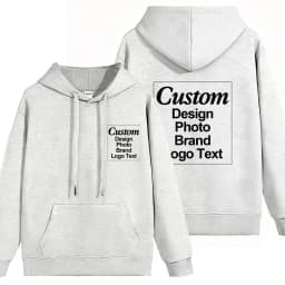 High Quality Custom Hoodie Cotton Sweatshirt Print Embroidery Brand Logo Text Photo Design Men Women Famliy Team Clothing 300g
