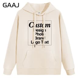 High Quality Custom Hoodie Cotton Sweatshirt Print Embroidery Brand Logo Text Photo Design Men Women Famliy Team Clothing 300g