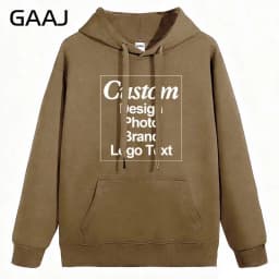 High Quality Custom Hoodie Cotton Sweatshirt Print Embroidery Brand Logo Text Photo Design Men Women Famliy Team Clothing 300g