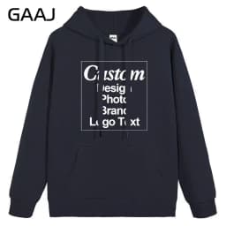 High Quality Custom Hoodie Cotton Sweatshirt Print Embroidery Brand Logo Text Photo Design Men Women Famliy Team Clothing 300g