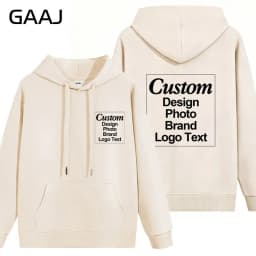 High Quality Custom Hoodie Cotton Sweatshirt Print Embroidery Brand Logo Text Photo Design Men Women Famliy Team Clothing 300g