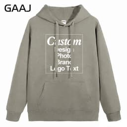 High Quality Custom Hoodie Cotton Sweatshirt Print Embroidery Brand Logo Text Photo Design Men Women Famliy Team Clothing 300g