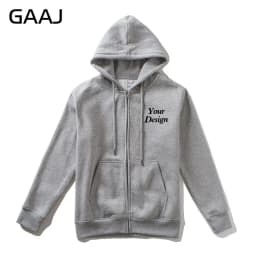 Top Quality Custom Cotton Zipper Hoodie Print Photo Text Brand Logo Men Womens Thick Fleece Autumn Winter Warm Sweatshirt 350gsm