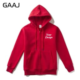 Top Quality Custom Cotton Zipper Hoodie Print Photo Text Brand Logo Men Womens Thick Fleece Autumn Winter Warm Sweatshirt 350gsm