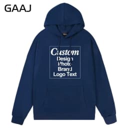 GAAJ Custom Hoodie Sweatshirt 260gsm Lightweight Soft 21 Colors Personalized Print Brand Logo Text Photo Men Women Unisex