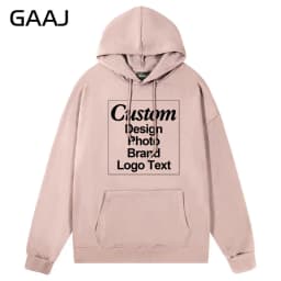 GAAJ Custom Hoodie Sweatshirt 260gsm Lightweight Soft 21 Colors Personalized Print Brand Logo Text Photo Men Women Unisex