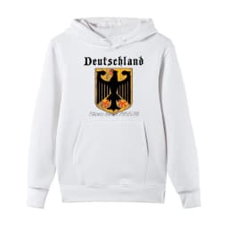 Deutschland Flag Crest Germany Eagle Socceres Footballer Hoodie Men Cotton Fleece Men Sweatshirts Jackets Tops