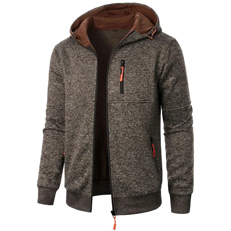 Men's Hoodies Spring Autumn Casual Solid Zip Up Hoodie Men Sweatshirts Long Sleeve Hooded Sweatshirt Zipper Cardigan Streetwear