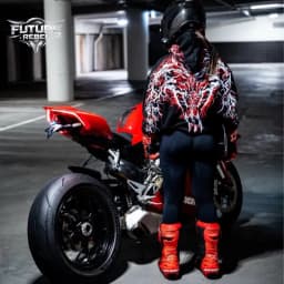 Mens Hoodie Hot Stamping Process Dark Reflective Embroidery Streetwear Harajuku Unisex Red Loose Fit Motorcycle Riding Casual