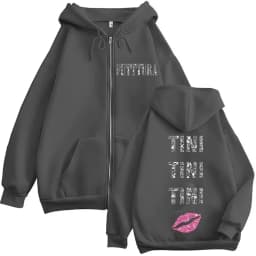 Singer TINI STOESSEL FUTTURA Tour 2025 Zip Up Hoodie Men Women Fashion Harajuku Jacket Sweatshirt Vintage Oversized Zipper Hoody