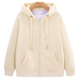 100% Cotton Hoodie Custom Logo Casual Zipper Hoodie Printing Company Design Quality Thin Sweatshirt Embroidery Personality Brand