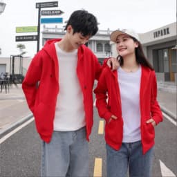 100% Cotton Hoodie Custom Logo Casual Zipper Hoodie Printing Company Design Quality Thin Sweatshirt Embroidery Personality Brand