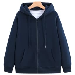 100% Cotton Hoodie Custom Logo Casual Zipper Hoodie Printing Company Design Quality Thin Sweatshirt Embroidery Personality Brand