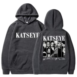 Limted Kpop Katseye Print Hoodies Vintage Trendy Men Women Y2k Hoody Sweatshirt Fleece Oversized Tracksuit Streetwear Fans Gifts