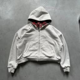 Splicing Double-Sided Printed Cardigan Hoodie Men's Spring Autumn Trend American Retro Loose Hooded Jacket