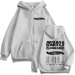 Rapper Playboi Carti Antagonist 2.0 Tour 2025 Fans Zip Up Hoody Men Women Hip Hop Retro Long Sleeve Sweatshirt Coats Streetwear