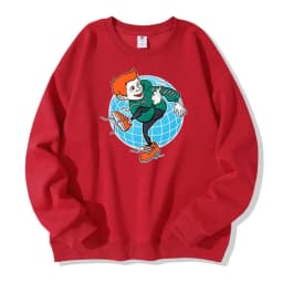 Harajuku Oversize Streetwear Men Hoodie Clothing Antihipic Cartoon Graphic Print Hooded Sweatshirt Hip Hop Top Goth Y2k Pullover