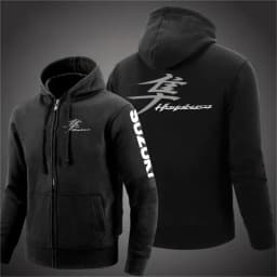 2025 Spring and Autumn Suzuki Hayabusa Logo Super Motorcycle Sweatshirt Jacket Work Commuter Men's Hoodie Zipper Hoodie