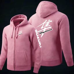 2025 Spring and Autumn Suzuki Hayabusa Logo Super Motorcycle Sweatshirt Jacket Work Commuter Men's Hoodie Zipper Hoodie