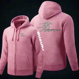 2025 Spring and Autumn Suzuki Hayabusa Logo Super Motorcycle Sweatshirt Jacket Work Commuter Men's Hoodie Zipper Hoodie