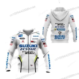 Spring and Autumn 2026 New Popular Suzuki Hoodie 3D Printing Sports Pullover Men's and Women's Motorcycle Jackets Hip Hop Street