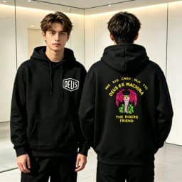 2025 DEUS Y2K ENDURO New Autumn Popular letter graphic hoodies Sweatshirt Y2K High Quality Casual Fashion letter Printed Tops