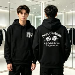 2025 DEUS Y2K ENDURO New Autumn Popular letter graphic hoodies Sweatshirt Y2K High Quality Casual Fashion letter Printed Tops