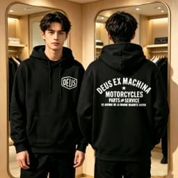 2025 DEUS Y2K ENDURO New Autumn Popular letter graphic hoodies Sweatshirt Y2K High Quality Casual Fashion letter Printed Tops