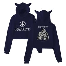 Katseye Tour 2025 Merch Hoodies Sweatshirt for Girls Cat Ear Crop Pullover Casual Clothes Katseye Y2K Girls Fashion Hoodie