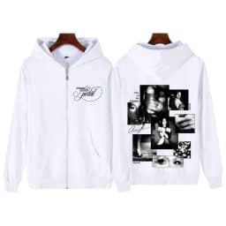 Ariana Grande Album Petal 2026 Print Zipper Hoodie Men Women Fashion Sweatshirts Long Sleeves Casual Loose Zip Up Jacket Coat