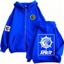 Anime Gachiakuta Enjin Same Style Zipper Hoodie Men Women Casual Oversized Zip Up Jacket Unisex Manga Cosplay Zip Up Sweatshirts