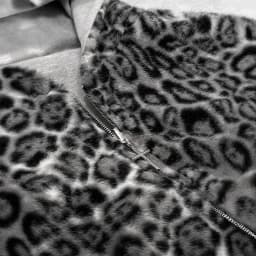 Unisex Sweatshirts Casual Vintage Zip Up Leopard Print Loose Hooded Cardigan Coats Outwear YKD-W8037