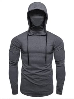 2027 Men Solid Color Hoodies Autumn Leisure Fitness Sweatshirt Men's Thin Sweater Hooded Long-Sleeved Hoodie M-5XL