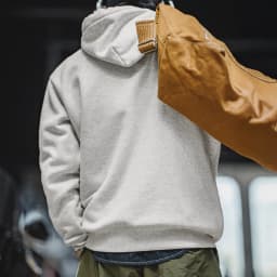 Maden Vintage Men's Heavyweight Rocky Hoodie Loose Fit Fleece-lined Warm Pullover Casual Thickened Layered Tops for Fall Winter