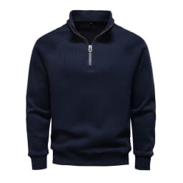AIOPESIN Brand Men Winter Thermal Sweater Cotton Zipper Slim Fit Thermal Underlayer Top Luxury Soft Shell Pullover Sweatshirt