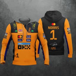 2026 New Racing Lando Norris #1 Driver Hoodie, Men's and Women's Casual Sports Top